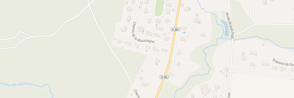 Plan du 232 Che de la Musaraigne à Geloux