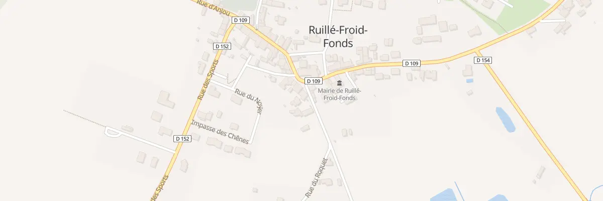 Plan du 2 Rue du Roquet à Ruillé-Froid-Fonds