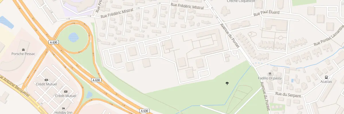 Plan du 10 Av du Pontet à Pessac