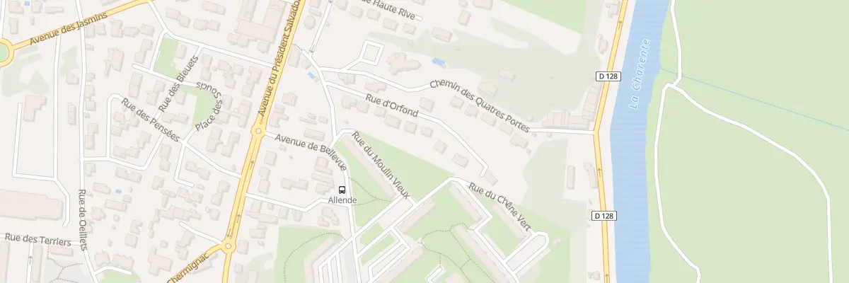 Plan du 12 Rue d’Orfond à Saintes