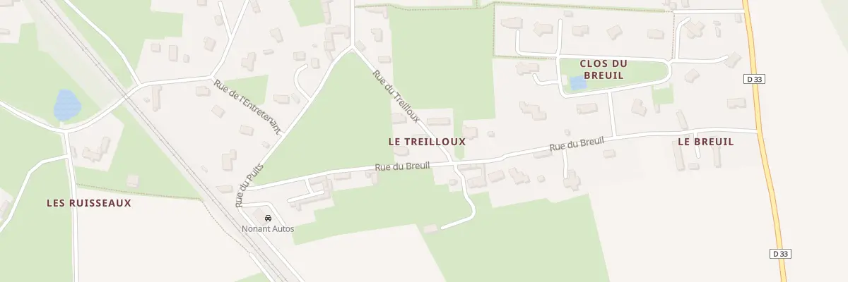 Plan du 6 Rue du Treilloux à Nonant