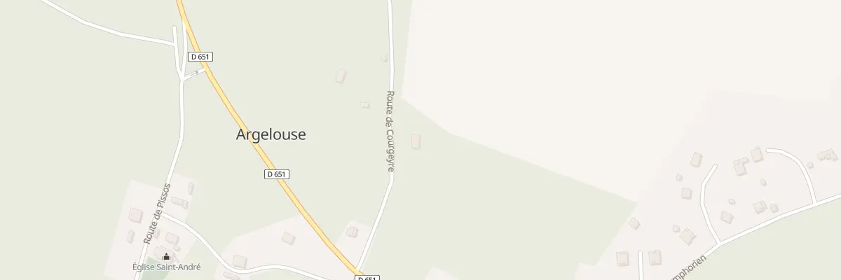 Plan du 160 Rte de Courgeyre à Argelouse