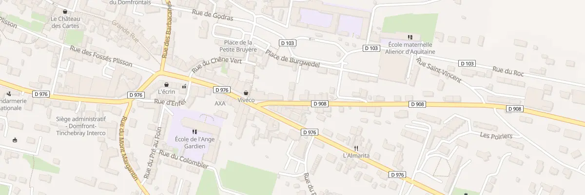 Plan du 3 Rue du Maréchal Joffre à Domfront en Poiraie