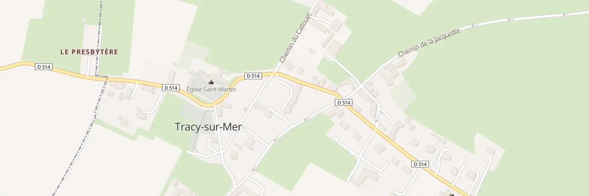 Plan du 13 Rte de Port-en-Bessin à Tracy-sur-Mer