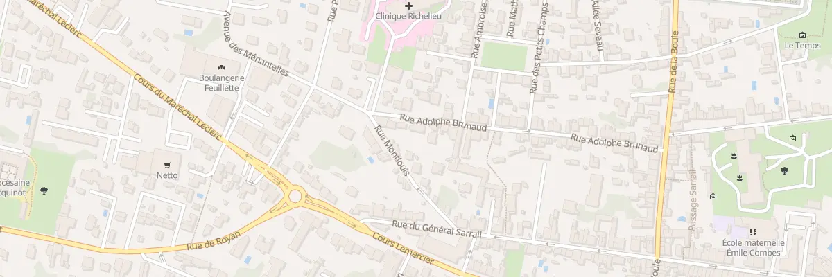 Plan du 61 Rue Adolphe Brunaud à Saintes