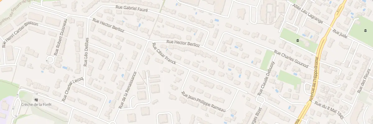 Plan du 7 Rue César Franck à Eysines