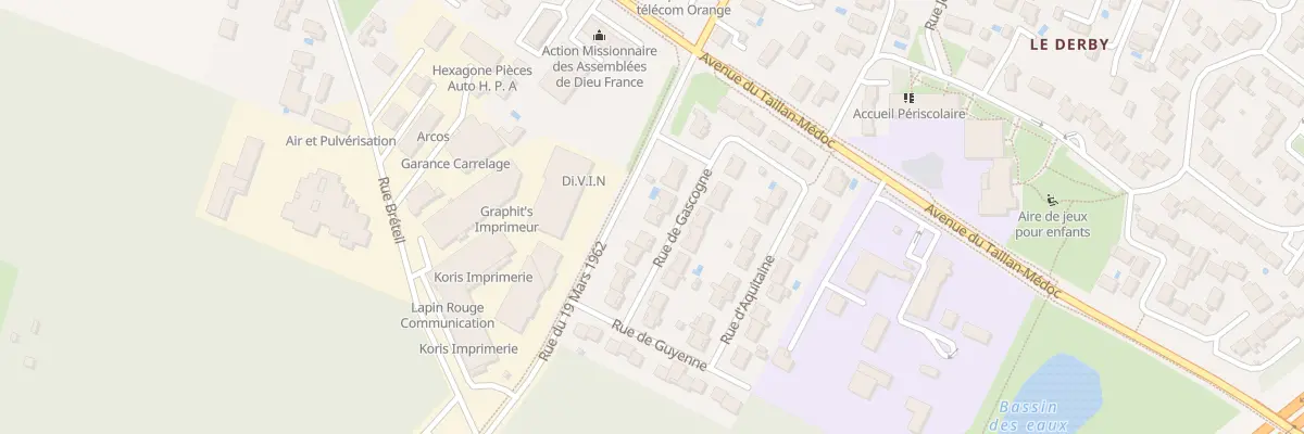 Plan du 6 Rue de Gascogne à Eysines