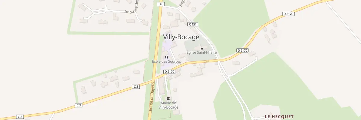 Plan du 5 Rue des Écoles à Villy-Bocage