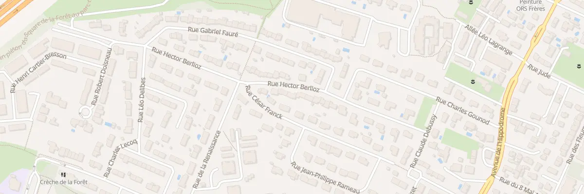 Plan du 25 Rue Hector Berlioz à Eysines