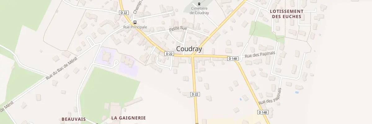 Plan du 2 Rue Principale à Coudray