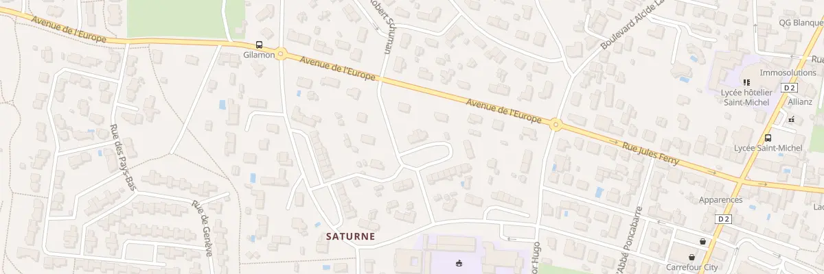Plan du 16 Rue Aristide Briand à Blanquefort
