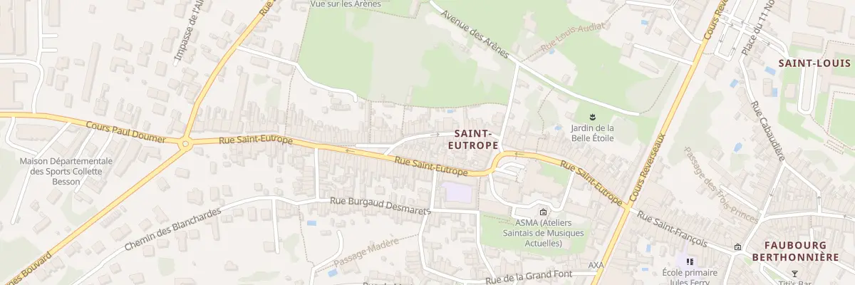 Plan du 17 Rue Chaudruc de Crazannes à Saintes