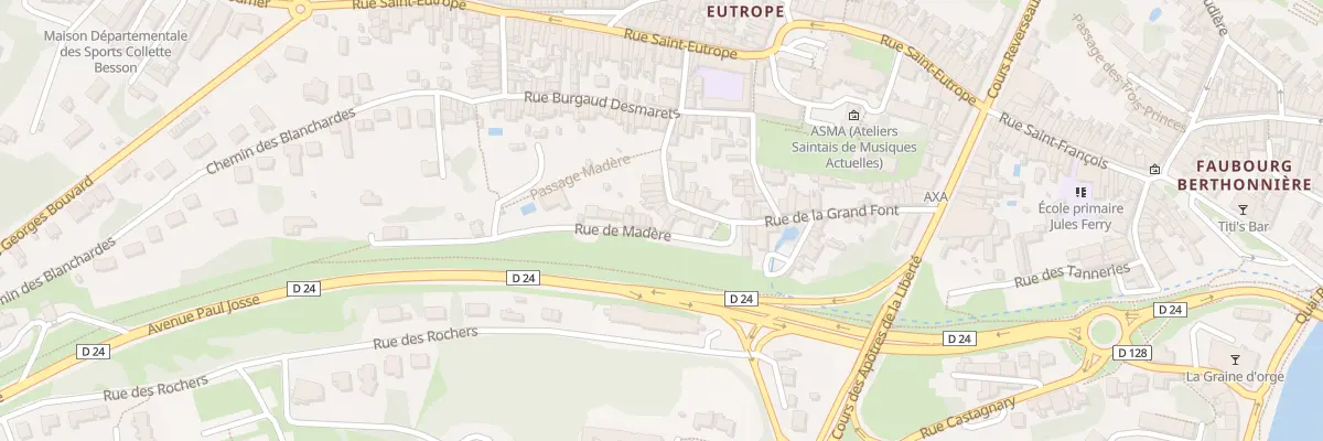 Plan du 31 Rue de la Grand Font à Saintes