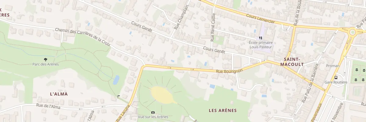 Plan du 19 Crs Genêt à Saintes