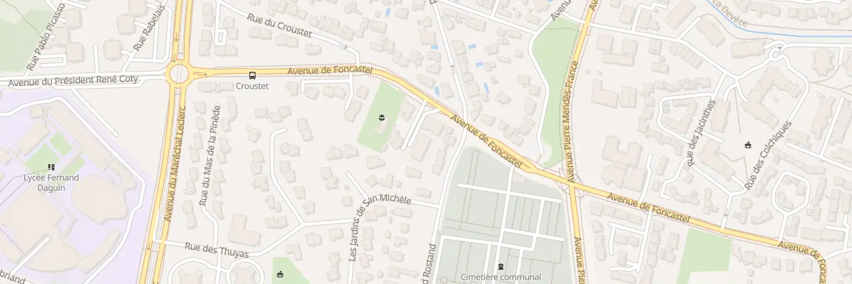 Plan du 28Q Av de Foncastel à Mérignac