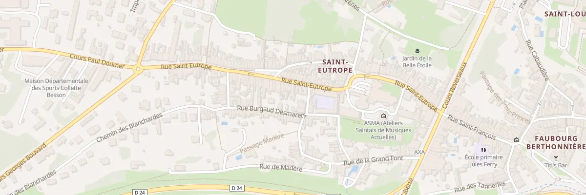 Plan du 37 Rue Saint Eutrope à Saintes