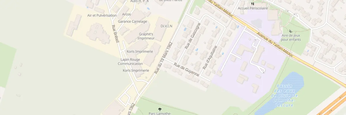 Plan du 14 Rue de Gascogne à Eysines