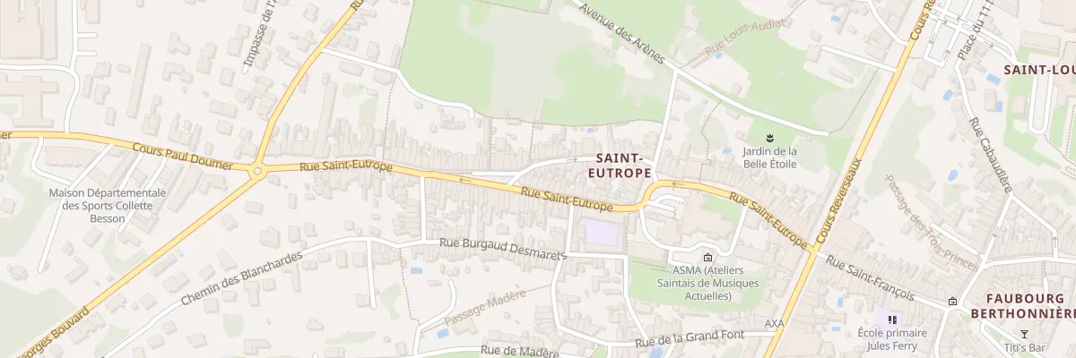 Plan du 88B Rue Saint Eutrope à Saintes