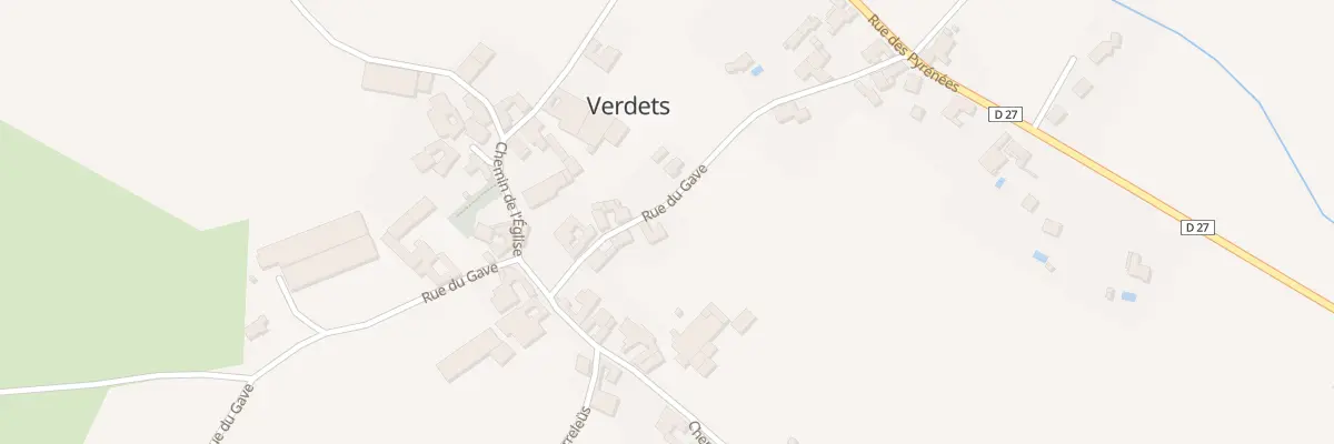 Plan du 11 Rue du Gave à Verdets