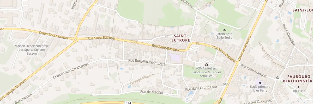 Plan du 41 Rue Saint Eutrope à Saintes