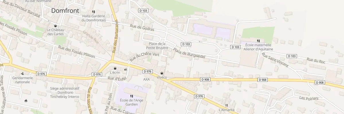 Plan du 8 Pl de Burgwedel à Domfront en Poiraie