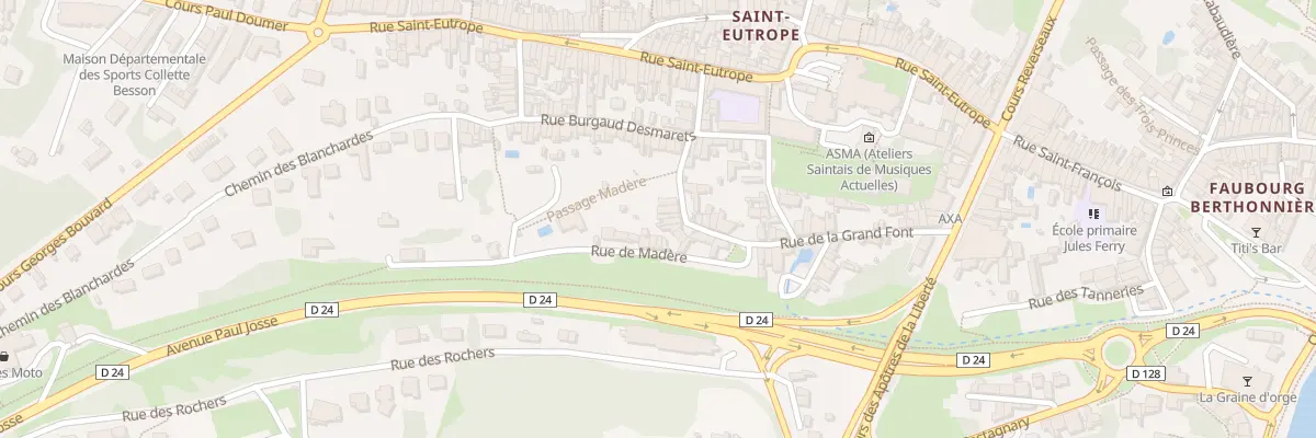 Plan du 37 Rue de la Grand Font à Saintes