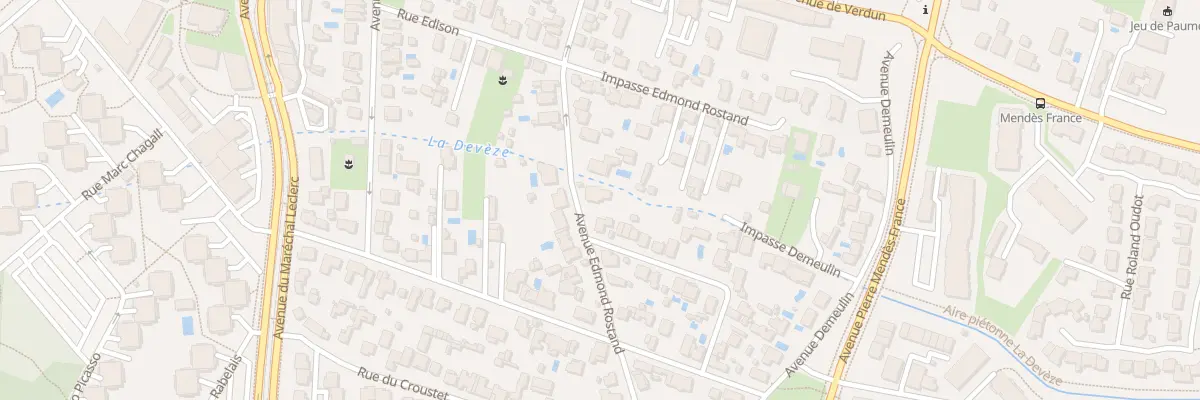 Plan du 18 Av Edmond Rostand à Mérignac