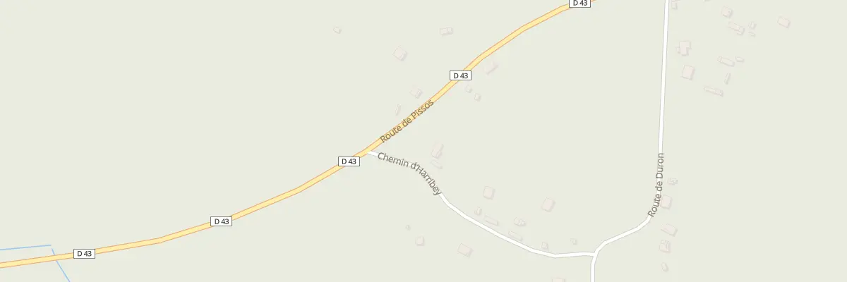 Plan du 240 Che de Harribey à Sore