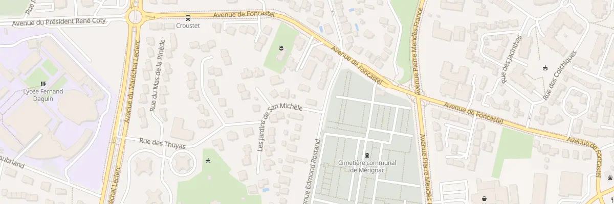 Plan du 63 Av Edmond Rostand à Mérignac