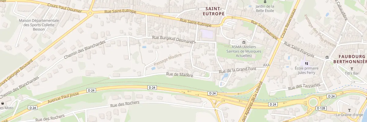 Plan du 41 Rue de la Grand Font à Saintes