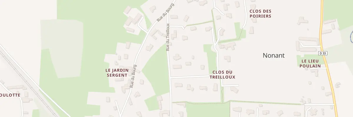 Plan du 1 Rue du Treilloux à Nonant