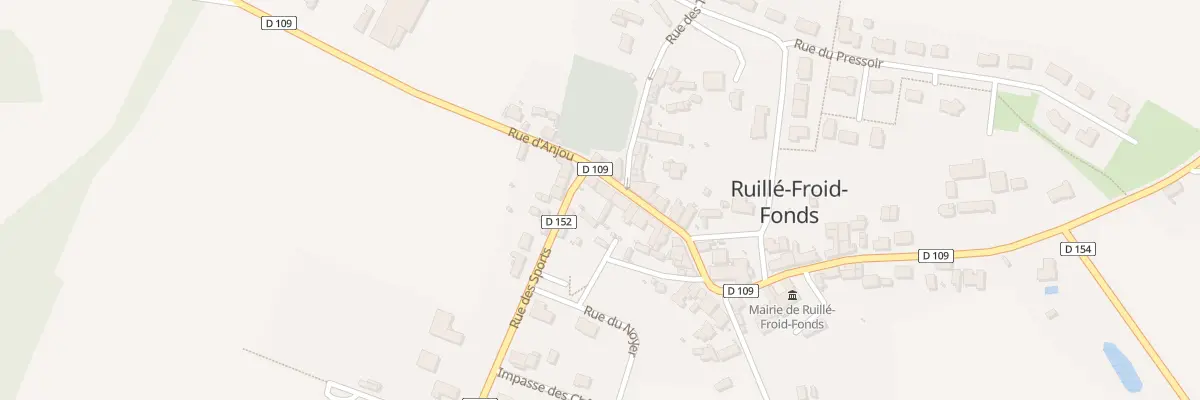 Plan du 25 Rue d’Anjou à Ruillé-Froid-Fonds