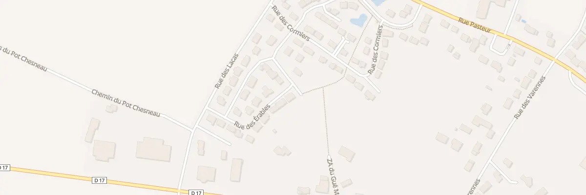 Plan du 20 Rue des Erables à Val-du-Layon