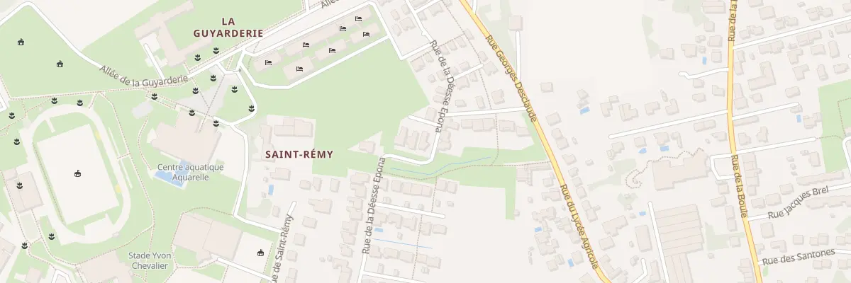 Plan du 1 Rue des Ecuyers à Saintes