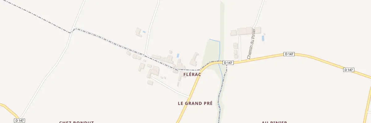 Plan du 4 Flerac à Semoussac