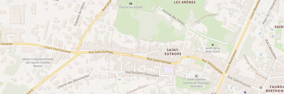 Plan du 98B Rue Saint Eutrope à Saintes