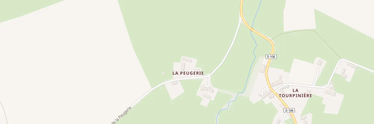 Plan du 3 Rte de la Peugerie Ondefontain aux Monts d’Aunay
