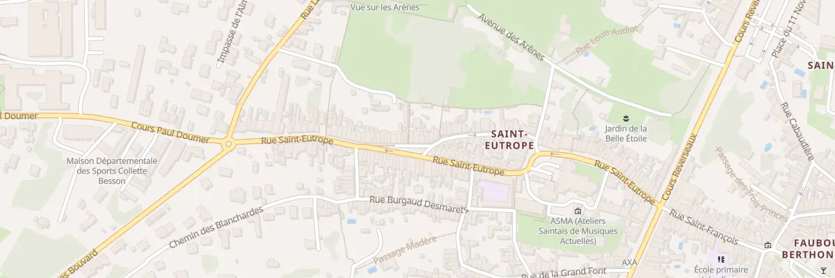 Plan du 98 Rue Saint Eutrope à Saintes