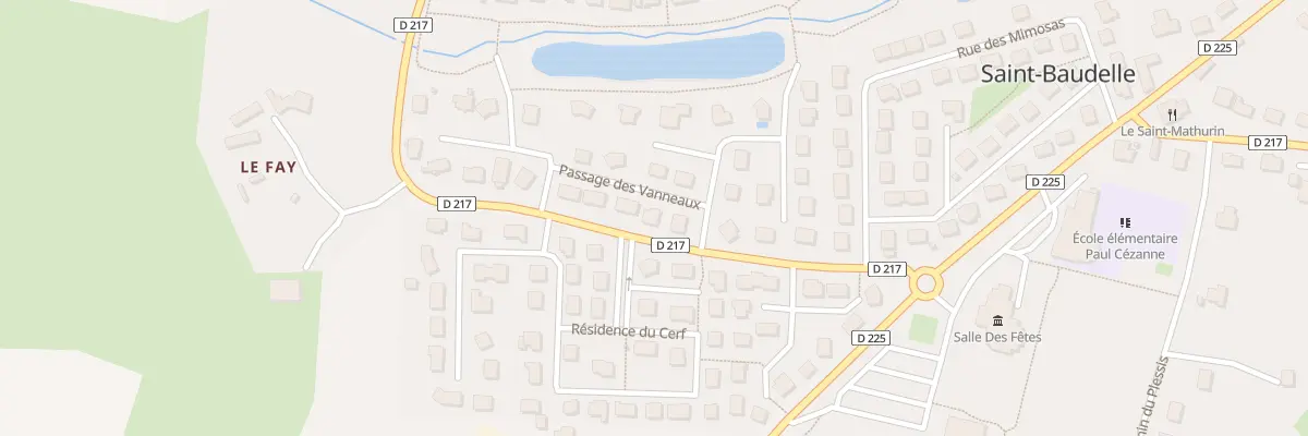 Plan du 2 Pas des Vanneaux à Saint-Baudelle