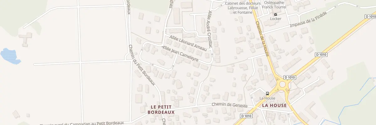 Plan du 11 All Jean Cameleyre à Canéjan