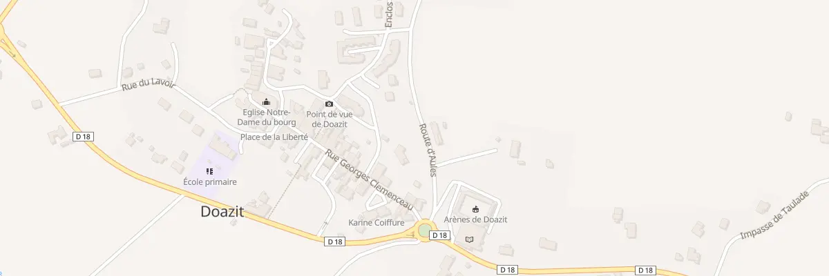 Plan du 71 Rte d’Aules à Doazit