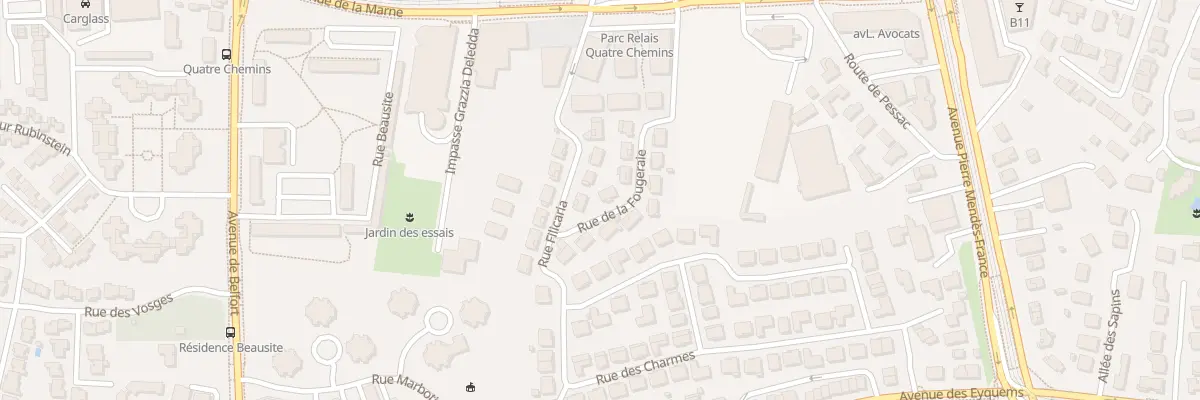 Plan du 6 Rue de la Fougeraie à Mérignac
