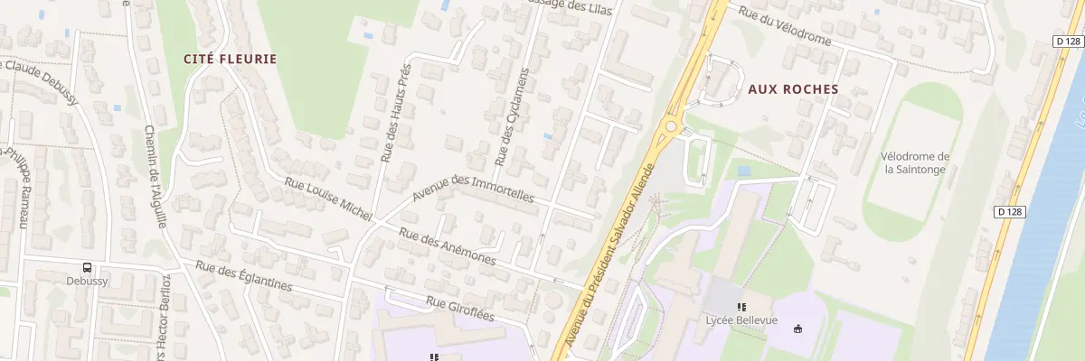 Plan du 1B Rue des Bégonias à Saintes