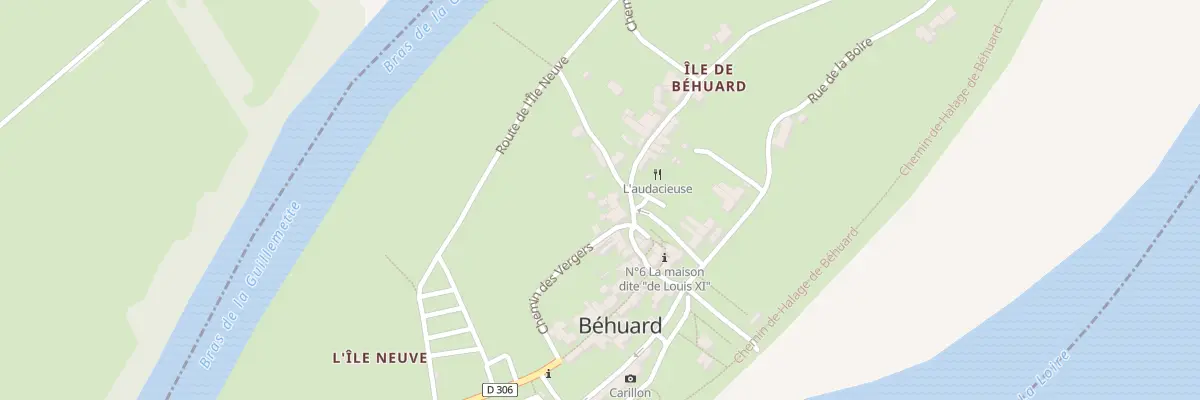 Plan du 2 Che du Port des Branches à Béhuard