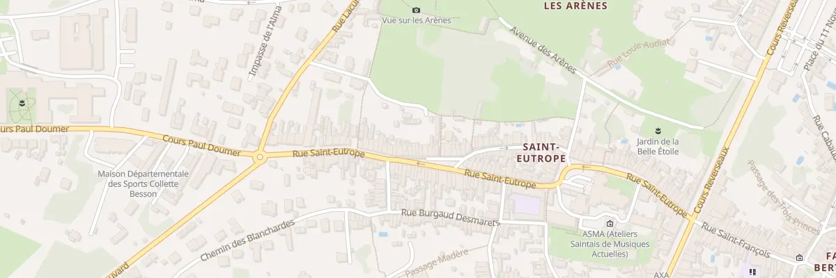 Plan du 112 Rue Saint Eutrope à Saintes