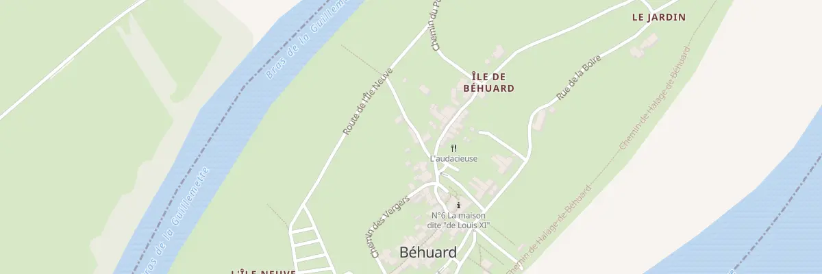 Plan du 6 Che du Port des Branches à Béhuard