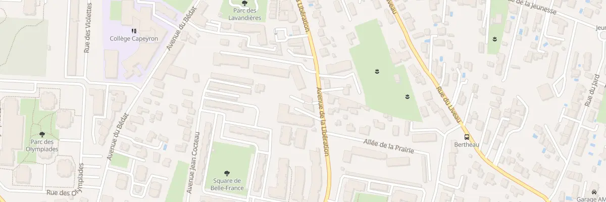 Plan du 70 Av de la Libération à Mérignac