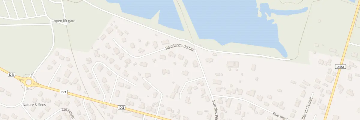 Plan du 1 Res du Lac à Hostens