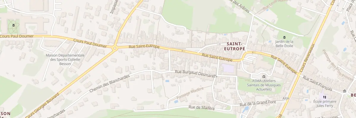 Plan du 71 Rue Saint Eutrope à Saintes