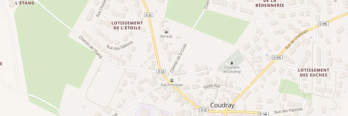 Plan du 1 Che de la Croix à Coudray
